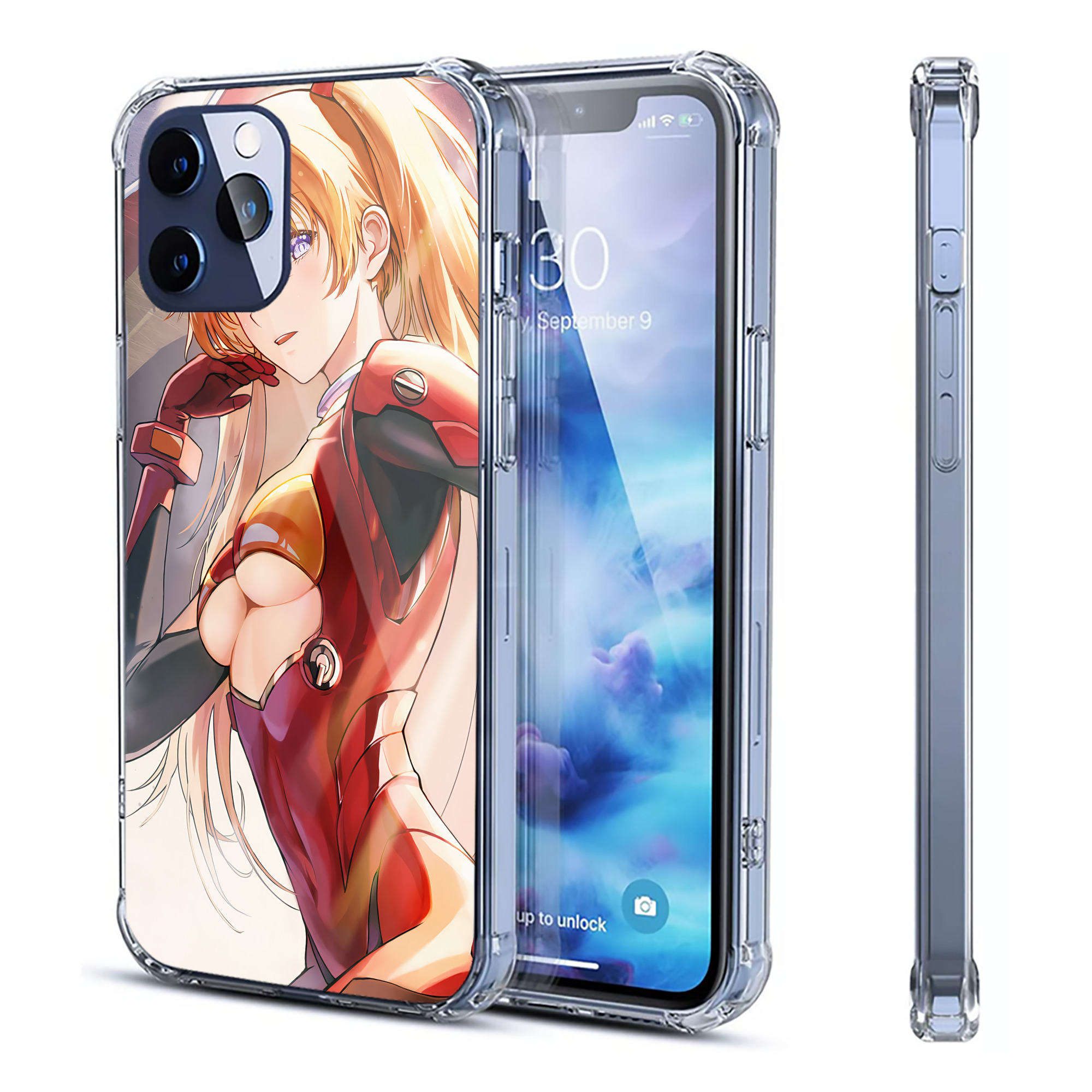 （画像用） EVA 新世紀エヴァンゲリオン 【iPhone 12シリーズ対応】透明スマホケース（クリアソフトケース）